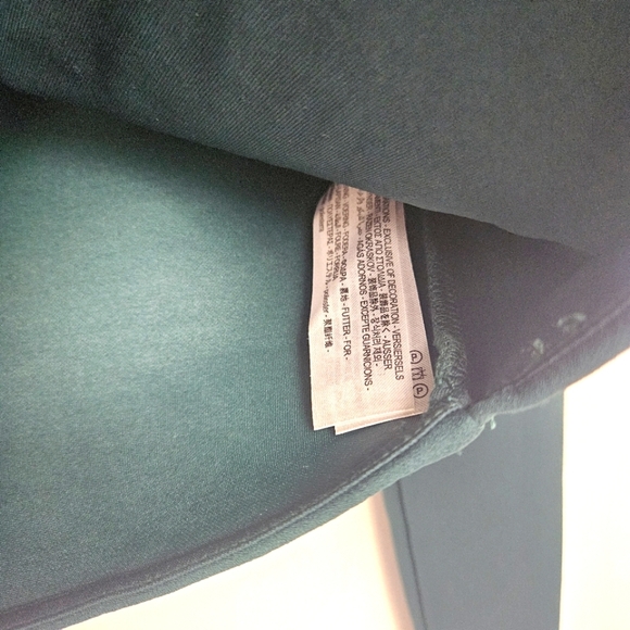 Zara Emerald Green Sz Small Cropped Piped Open Back Stretchy  Long Sleeve Blouse - Picture 7 of 9